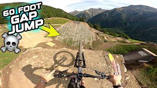 RIDING HUGE 60 FOOT GAP JUMPS ON MY E BIKE - FULL SPEED CRAZINESS!