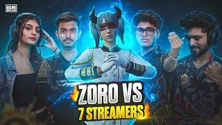 ZORO VS @admino_gaming19 @LoLzZzGaming SQUAD | TOP INDIAN STREAMERS VS ZORO | #pubg #bgmi