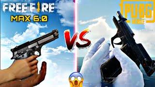 FREE FIRE MAX 6.0 VS PUBG MOBILE   ALL GUN COMPARISON PART -1