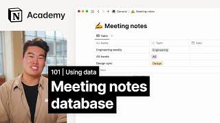 How to build a meeting notes database