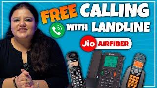 How to use Landline Phone with Jio Airfiber | Free Calling