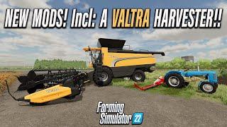 NEW MODS! Farming Simulator 22 | VALTRA HARVESTER!! | PS5 (Review) 8th Aug 24.