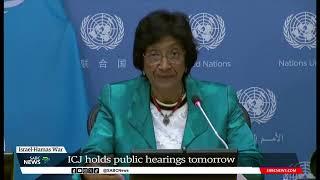 ICJ to hold public hearings tomorrow