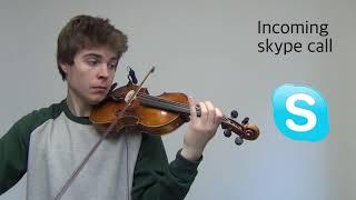 Notification sounds on violin 2