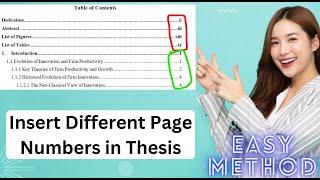 Add Page Numbers in Thesis/Dissertation | Roman and Numeric Numbers in MS Word (Urdu & Hindi)