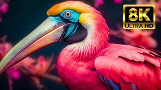 World of Birds 8K ULTRA HD - The Most Colorful Birds Full 8k