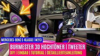 DIY | 3D Burmester Hochtöner Lautsprecher (Tweeter) | Tutorial HowTo Einbauanleitung | Mercedes W213