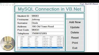 Over View How to Connect MySQL Database in Visual Basic. Net