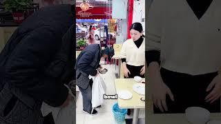 Heartless Man Throws Bones to a Begging Old Man ️ #heartwarming #kindness #hearttouching