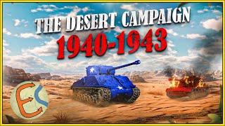 The War in the Desert 1940-1943 mapped