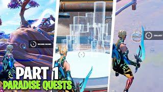 Fortnite All Paradise Part 1 Quests Dialogue (odd Reality Tree Root, The Scientist's notes)