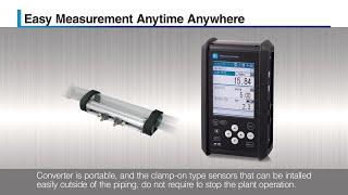 Portable Type Ultrasonic Flowmeter