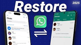 How to Restore WhatsApp Messages (iPhone & Android) - 2025 New Update!!