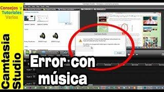 Solución al problema Cannot load file, it is either an unsupported de camtasia