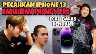 ECAH BALAS DENDAM PECAHKAN IPHONE ZAROL DAN GANTIKAN DENGAN IPHONE 14! GADUH SAMPAI TAK JOIN KE BALI