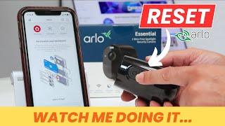 How To Reset Arlo Essentials Spotlight Camera