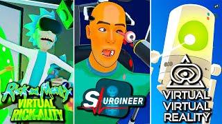 Quirky VR Marathon | Rick and Morty VR | Surgineer | Virtual Virtual Reality | Full Game Walkthrough