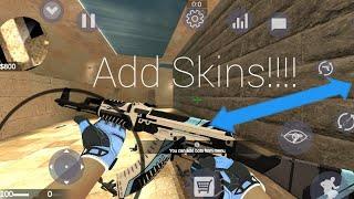 How to add skins in SPD LEGACY|android|CS GO Mobile|