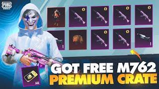 GOT FREE M762 IN PREMIUM CRATE GUARANTEED REWARD PUBG/BGMI