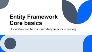 Entity Framework Core .NET 7 basics for enterprise application with unit and integration tests