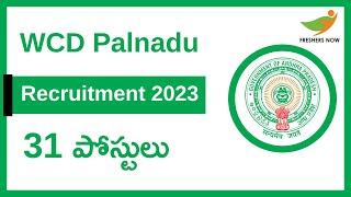 WCD Palnadu Recruitment 2023 Notification (In Telugu) for 31 Posts | AP Government Jobs
