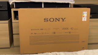 Sony A90K 42” Unboxing e verifiche video