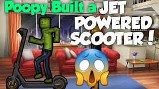 POOPY BUILD AMAZING JET POWERED SCOOTER ON HIS BIRTHDAY  - MELON PLAYGROUND