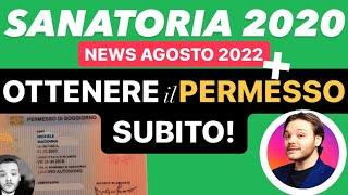 SANATORIA 2020: OTTENERE SUBITO IL PERMESSO DI SOGGIORNO + ULTIMO AGGIORNAMENTO AGOSTO 2022