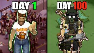 I Survived 100 Days In RAVEN CREEK As A BURGER FLIPPER In Project Zomboid