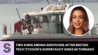 Two Kiwis survive after British tech tycoon’s Superyacht sinks in storm | Stuff.co.nz