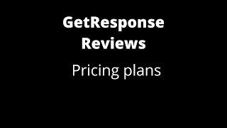 GetResponse Review - 2020 - Pricing Review