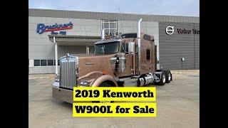 Used 2019 Kenworth W900L Semi Truck for SALE A7874P Full Walkaround -Sold-