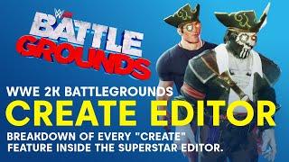 WWE 2K Battlegrounds Superstar Editor / Create A Superstar