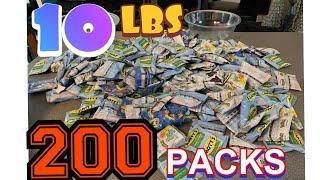 The 200 PACK - 10 LB FRUIT SNACK CHALLENGE - IMPOSSIBLE SUGAR RUSH -  OVER A GALLON OF FRUIT SNACKS