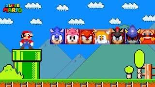 Super Mario Bros., but there are MORE Custom SONIC Characters