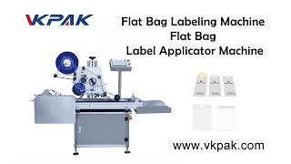 Flat Bag Labeling Machine, Flat Bag Label Applicator Machine