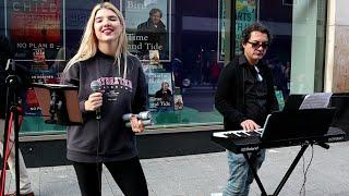 David Guetta ft Sia "Titanium"... Performed by Maryna and Miguel on Henry Street.