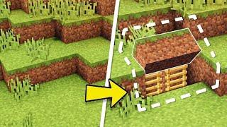 5 einfache Minecraft Starter Secret Base Ideen | LarsLP