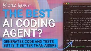MicroAgent : This Coding Agent can Generate Code & Test, But is it better than Aider? (w/ Ollama)