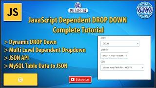 JavaScript and PHP MySQL Multiple Dynamic Dependent Drop Down List | AJAX FETCH API | HTML DROP DOWN