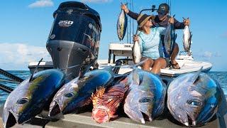 Offshore Tuna Frenzy on the Bay Boat | Catch & Cook