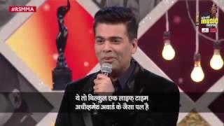 Karan Johar receives the Make It Large Award at the 9th Royal Stag Mirchi Music Awards | #RSMMA