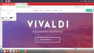 Vivaldi web browser on Manjaro 16.10