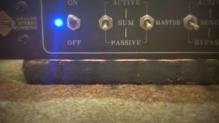 Analog Summing Mixer Active / Passive switch operation Vintage Maker