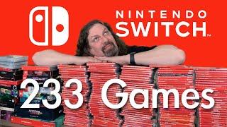 My SWITCH Game Collection! (233 GAMES: Rare, $$$ & Weird)