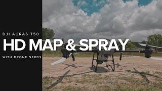 DJI Agras T50 - HD Mapping and Spraying Demo