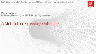 Patrick Lambrix: A Method for Extending Ontologies