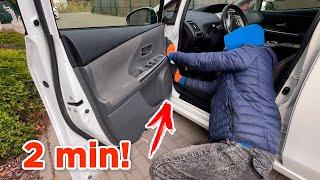 HOW TO REMOVE DOOR PANEL? Removal, Replacement and Installation of door trim Toyota Prius Plus +