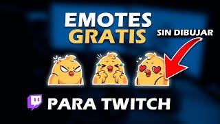 EMOTES PARA TWITCH GRATIS Y SIN DIBUJAR