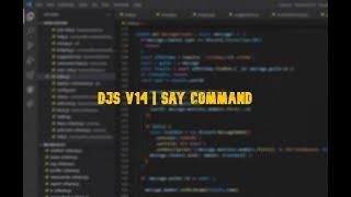 Say Command | Discord.js V14